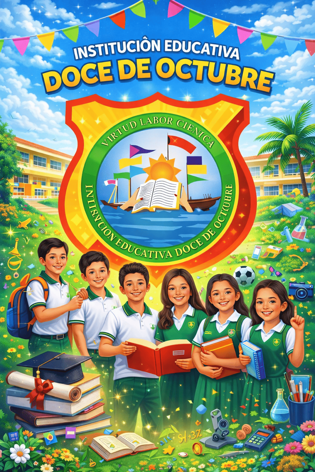 La Institución Educativa Doce de Octubre informa a los estudiantes, padres de familia y demás miembros de la comunidad, los requisitos de permanencia, titulación y graduación para el grado undécimo en el año lectivo 2026.